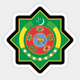 Turkmenistan Emblem Sticker